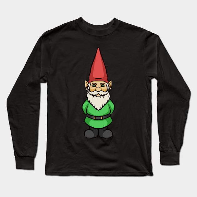 Gnome Long Sleeve T-Shirt by fromherotozero